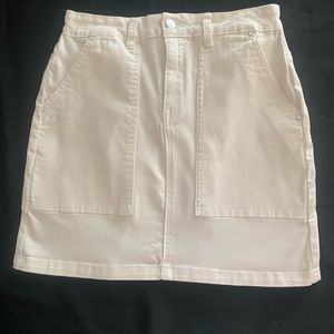 A Love A white jean skirt